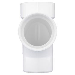 Charlotte Pipe Schedule 40 3 in. Hub X 3 in. D Hub PVC Sanitary Tee 1 pk