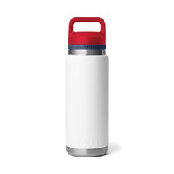 YETI Rambler 26 oz White/Navy/Rescue Red BPA Free Bottle with Chug Cap