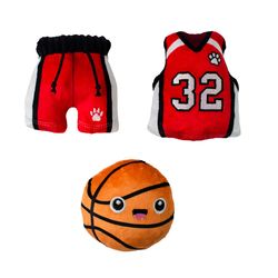 Pet Shop by Fringe Studio For Dog Assorted Plush Basket-Pawler Dog Toy 1 pk
