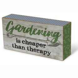 Oak Patch Gifts 6.75 in. H X 3.75 in. L Multicolored Wood Tabletop Potter