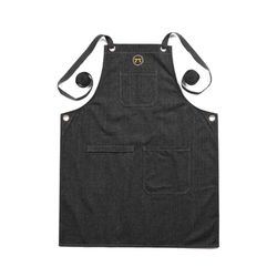 Outset Black Cotton Denim Apron