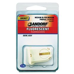 Jandorf Plastic Fluorescent Medium Base Socket 1 pk