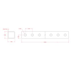SteelWorks 1 in. D X 3 ft. L Tube 1 pk