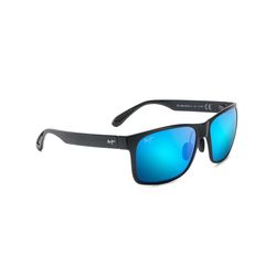 Maui Jim Red Sands Sunglasses Unisex Matte Black Frame Blue Hawaii Lens Polarized