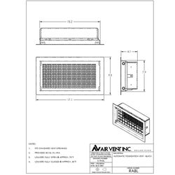 Air Vent 8 in. H X 16 in. W Gray Plastic Automatic Foundation Vent