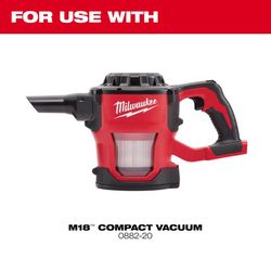 Milwaukee M18 3.75 in. L X 3.75 in. W HEPA Filter 2 pc