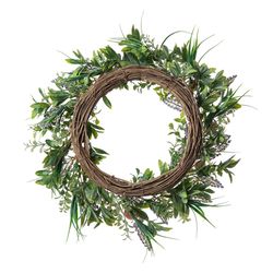 Glitzhome Easter Egg/Berries Wreath 1 box 22 in.