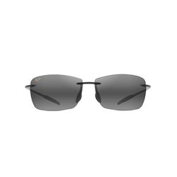 Maui Jim Lighthouse Sunglasses Unisex Gloss Black Frame Neutral Gray Lens Polarized