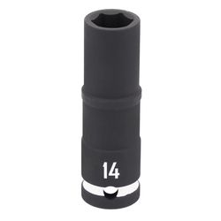CRAFTSMAN 14 mm X 1/2 in. drive Metric 6 Point Deep Impact Socket 1 pc
