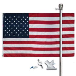 Valley Forge US Flag Kit 36 in. H X 5 ft. W
