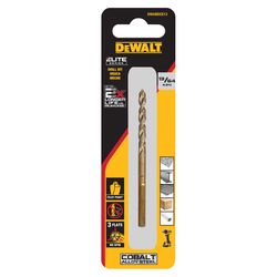 DeWalt ELITE SERIES 13/64 in. X 3.5 in. L Cobalt Steel Pilot Point Drill Bit Round Shank 1 pc