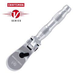 CRAFTSMAN V-Series 1/4 in. drive Flex Head Ratchet 80 teeth