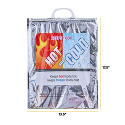 Superio Brand Silver 1 bag Hot and Cold Insulated Bag