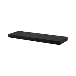 Dolle Big Boy 2 in. H X 35.4 in. W X 9.8 in. D Black Particle Board Floating Shelf