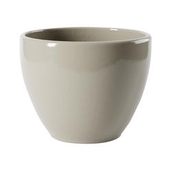 Syndicate Sales 4.5 in. H Ceramic Garden Planter Taupe Stone