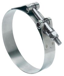 Ideal Tridon 1-3/4 in to 2 in. 175 Silver Hose Clamp With Tongue Bridge Stainless Steel Band T-Bolt