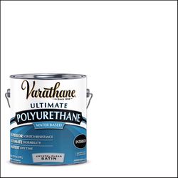 Varathane Ultimate Satin Crystal Clear Water-Based Polyurethane 1 gal