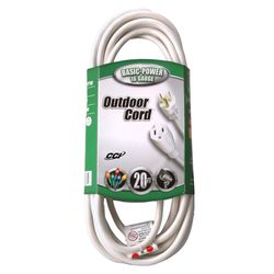 Coleman Cable Outdoor 20 ft. L Green Extension Cord 16/3 SJTW