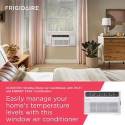 Frigidaire Inverter 10000 BTU 115 V WIFI Window Air Conditioner w/Remote 450 sq ft