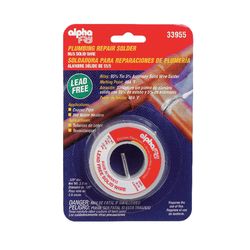 Alpha Fry 3 oz Lead-Free Plumbing Solder 0.125 in. D Tin/Antimony 95/5 1 pc