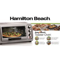 Hamilton Beach Metal Silver 6 slot Toaster Oven 10.81 in. H X 20.13 in. W X 16.69 in. D