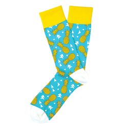 Two Left Feet Unisex Pineapple Express Novelty Socks Multicolored