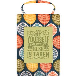 Sentiment Tote Bag Be Yourself 6.29 in. H X 4.33 in. W X 1.18 in. L Multi-Purpose Bag