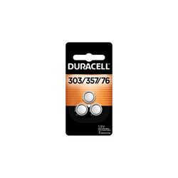 Duracell Silver Oxide 303/357/76 1.5 V 0.18 mAh Electronic/Watch Battery 3 pk