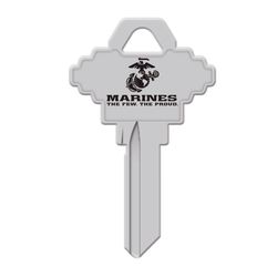 Hy-Ko Marines House/Padlock Key Blank 68 Single For Schlage Locks Multicolored