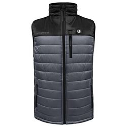 ActionHeat XXXL Sleeveless Men's Full-Zip Heated Vest Black/Gray
