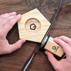 CINQ Your Edge Diamond Abrasive Roller Style Knife Sharpener