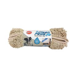 Spot Clean Paws 24 in. W X 35 in. L Tan Microfiber Polyester Utility Mat