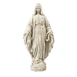Athens Stonecasting Concrete Stone 32 in. Madonna Statue