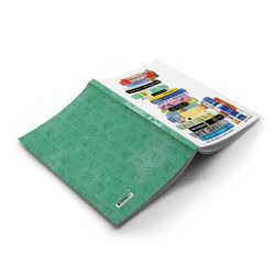 Denik 5 in. W X 8 in. L Sewn Bound Multicolored Classic Novels Notebook