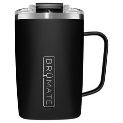 BruMate Toddy 16 oz Matte Black BPA Free Vacuum Insulated Mug