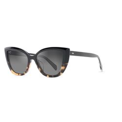 Maui Jim Blossom Sunglasses Women's Black w/Tokyo Tortoise Frame Neutral Gray Lens Polarized
