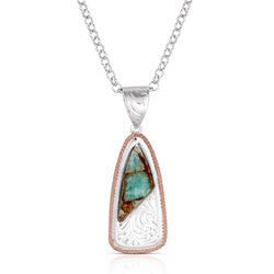 Montana Silversmiths Women's Shadowed Pines TQ Necklace