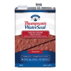 Thompson's WaterSeal Solid Sedona Red Water-Based Acrylic/Alkyd/Urethane Waterproofing Wood Stain an
