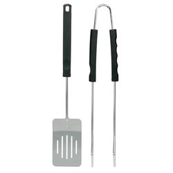 Mr. Bar-B-Q Stainless Steel Black/Silver Grill Tool Set 2 pc