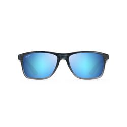 Maui Jim Onshore Sunglasses Men's Blue Black Stripe Fade Frame Blue Hawaii Lens Polarized