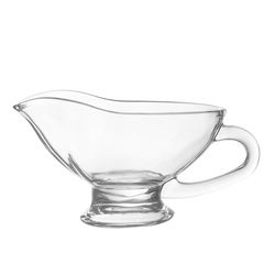 HIC Kitchen Clear Glass Gravy Boat 1 pk