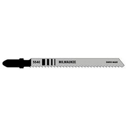Milwaukee 4 in. High Carbon Steel T-Shank Wood cutting Jig Saw Blade 10 TPI 5 pk