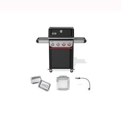 Weber Spirit E-425C LP Grill Bundle: Grill, Drip Pan, Basket, Light