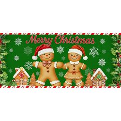 Briarwood Lane 30 in. W X 18 in. L Multi-Color Gingerbread Lane Polyester Door Mat