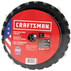 Craftsman 2 in. W X 8 in. D Plastic Lawn Mower Replacement Wheel