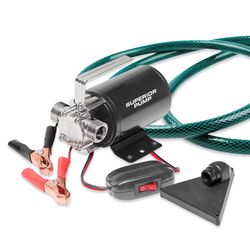 Superior Pump 1/10 HP 5.5 gpm Steel Switchless Switch DC Transfer Pump
