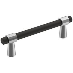 Amerock Mergence Contemporary Bar Cabinet Pull 3-3/4 in. Matte Black Black 1 pk