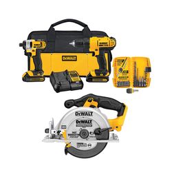 DEWALT 20V MAX* Compact 2-Tool Kit with DEWALT 6-1/2 in. 20V MAX* Circular Saw