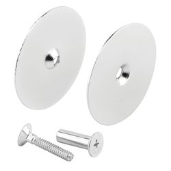 Prime-Line Defender Security 2-5/8 in. D Chrome Silver Steel Hole Filler Plate 1 pk