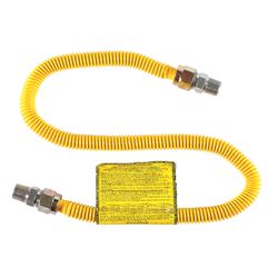 BrassCraft ProCoat 1/2 in. MIP X 1/2 in. D MIP 36 in. Stainless Steel Gas Connector